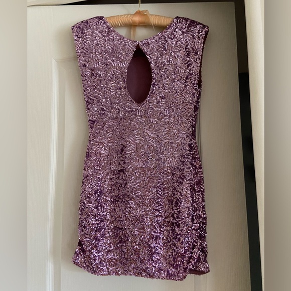 Alice + Olivia Sequin Mini Dress - Picture 6 of 12